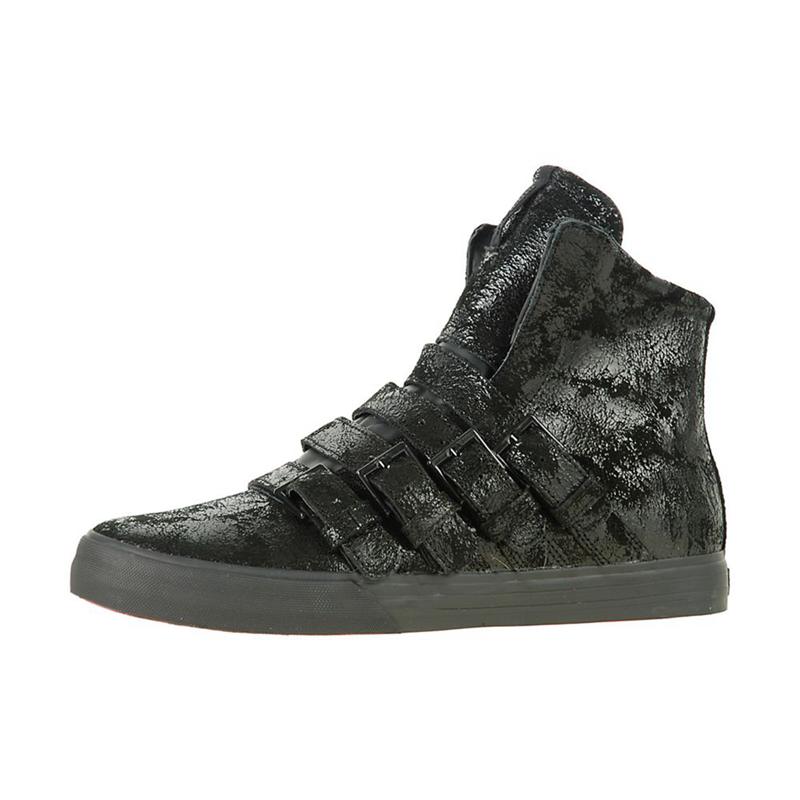 Buty Supra STRAPPED 2 - Sneakersy Wysokie Damskie - Czarne (IFLY-58490)